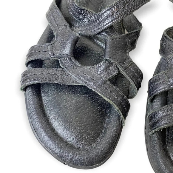 Arnold Churgin Black Strapped Sandals 6.5 - Picture 4 of 9